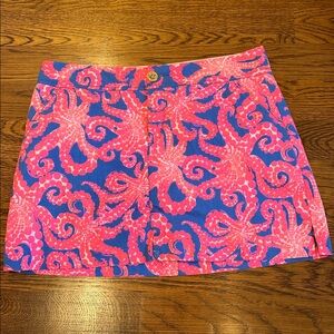 Lilly Pulitzer Pink and Blue Skort